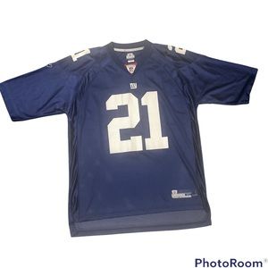 NFL Giants Jersey Number 21 Tiki Barber Men’s Reebok Official Size XL
